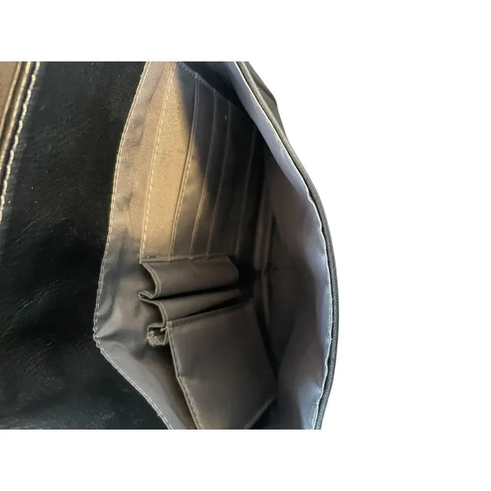 Kenneth Cole Reaction Laptop/ Tablet/ Flapover Messenger Bag Brown